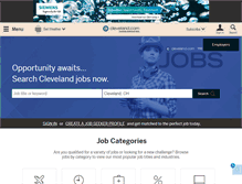 Tablet Screenshot of jobs.cleveland.com