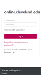 Mobile Screenshot of online.cleveland.edu