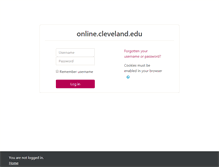 Tablet Screenshot of online.cleveland.edu